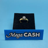 Ladies 18ct With Diamond Stone Solid Gold Ring Size 5 / Size K / 11-51